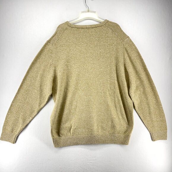 IZOD 7GG Woods Cove Chest Sweater Crew Neck Natural Color Mens Size XXL NEW - Picture 2 of 11